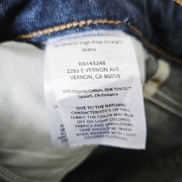 NWT Reformation Jax Straight Jeans Size 26 Medium Wash High Rise - Picture 7 of 7